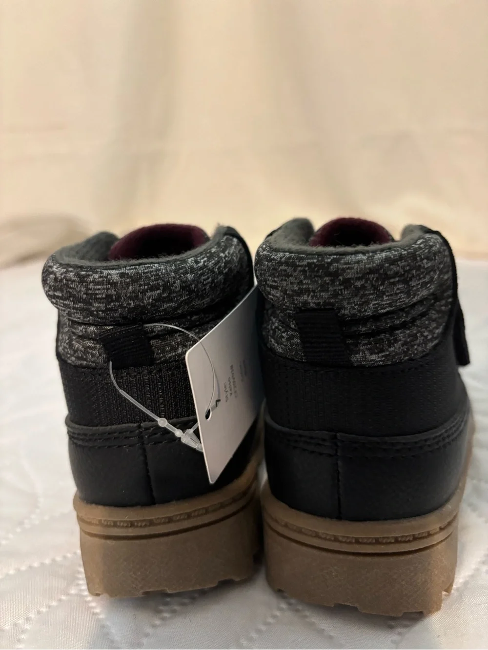 Carter's Black and Tan Rugged Toddler Boot